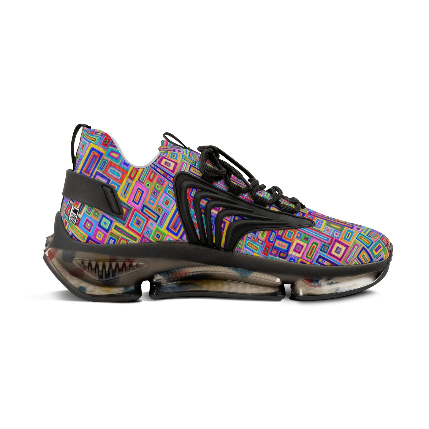 Men's Mesh Sneakers - No. 264 - Multicolour Abstract