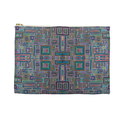 Make Up Bag - No. 253 - Rectangles on Black