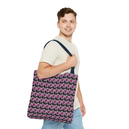 Tote Bag  - No. 269 - Pink & Purple Flower