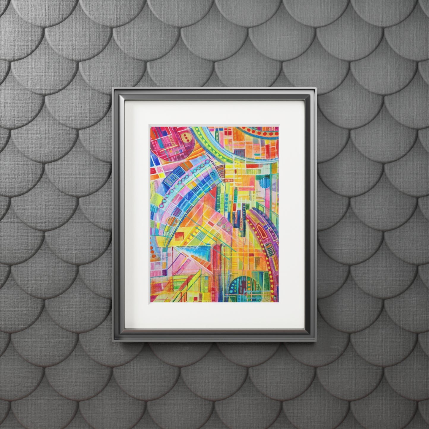 Fine Art Giclee Print (Cardboard Frame) No. 234 - Watercolour Abstract