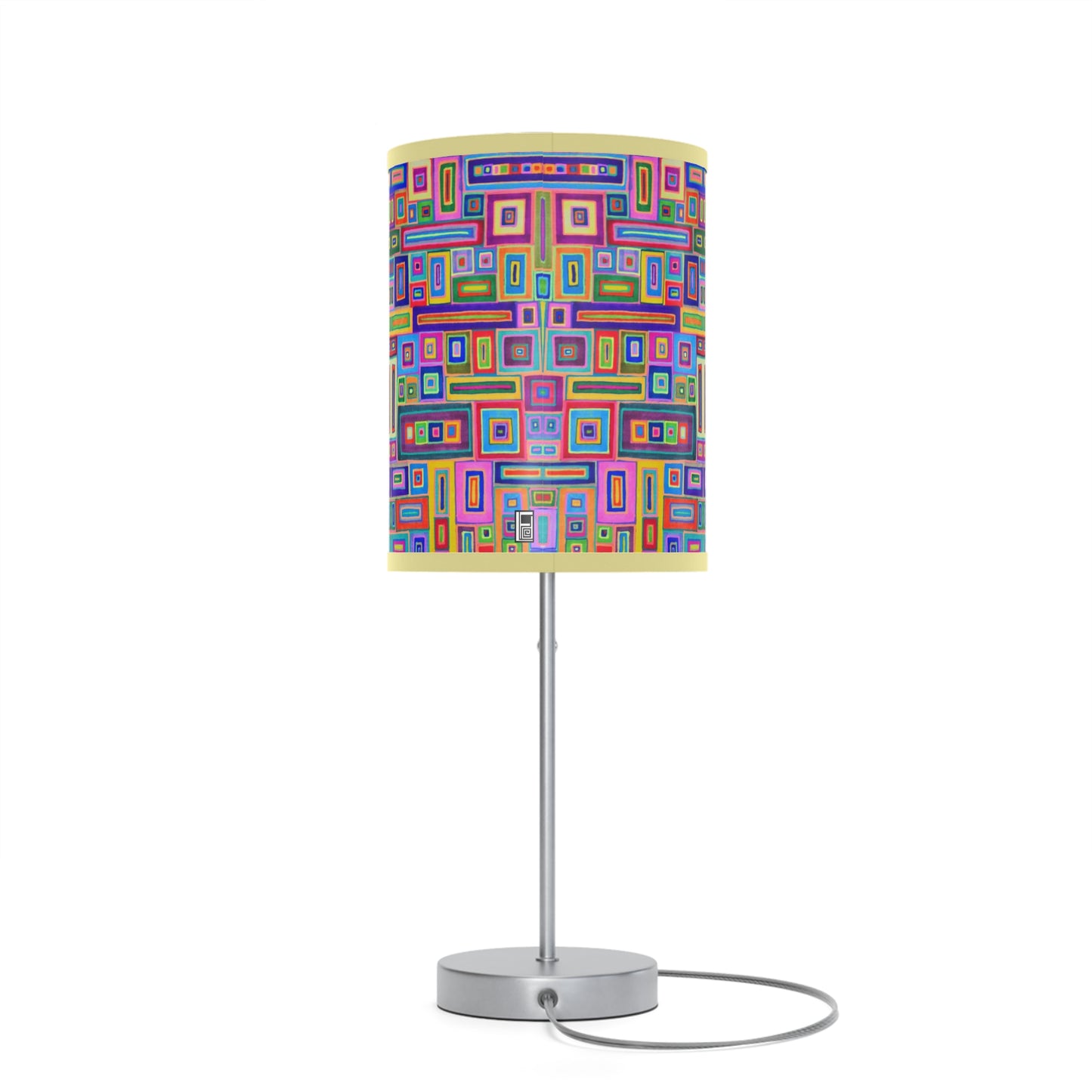 Lamp on a Stand, US|CA plug - No. 264 - Multicoloured Rectangles