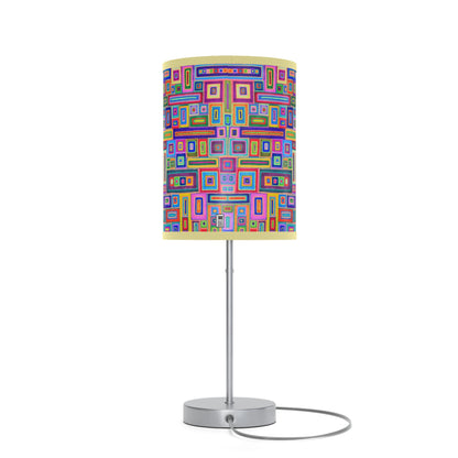 Lamp on a Stand, US|CA plug - No. 264 - Multicoloured Rectangles