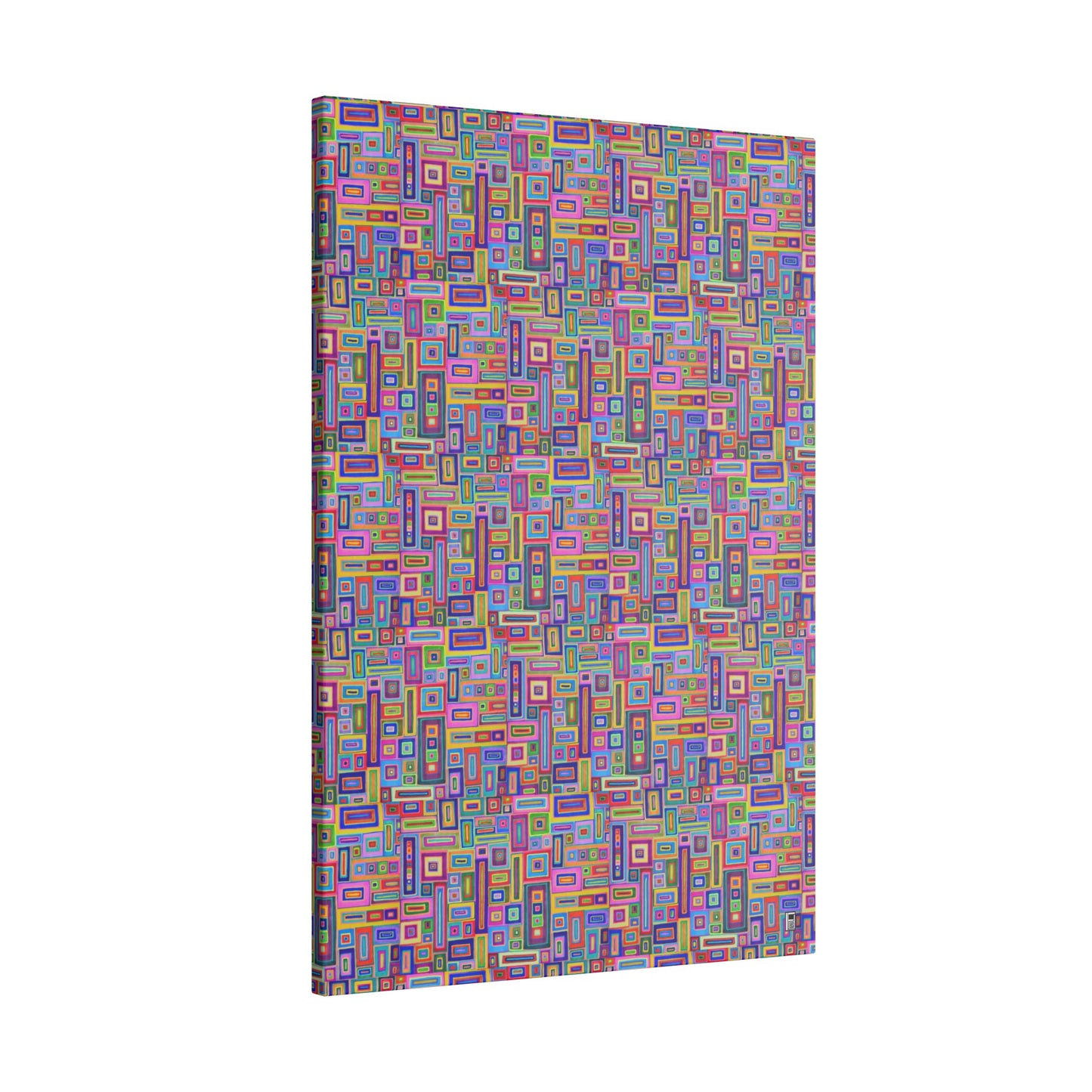 Giclée Canvas Print - No. 264 - Coloured Rectangle Abstract