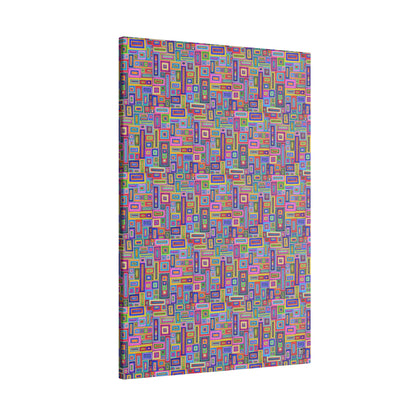 Giclée Canvas Print - No. 264 - Coloured Rectangle Abstract