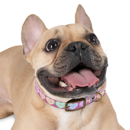 Dog Collar - Pink with Hearts