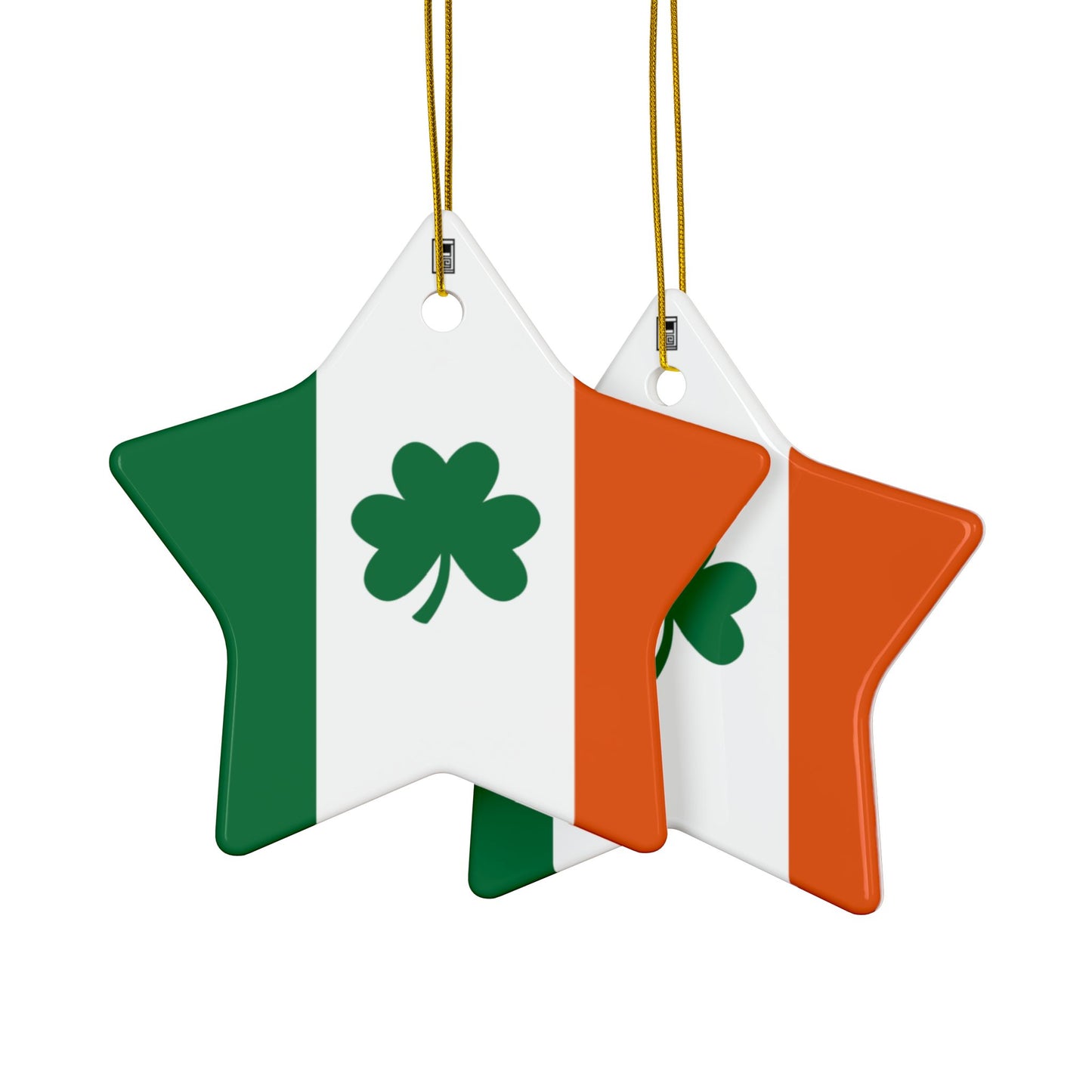 Ceramic Ornament - No. 008 - Shamrock