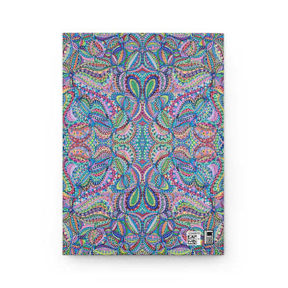 Hardcover Journal Matte (Lined) - No. 255 - Multicoloured Abstract - By Irish Artist Fiona de Lacy