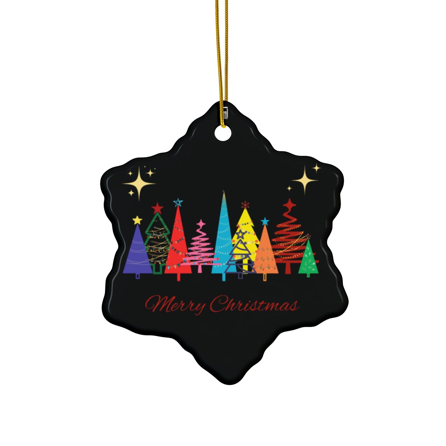 Ceramic Ornament - Merry Christmas BL