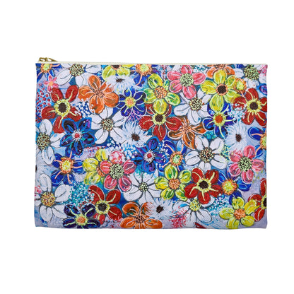 Make Up Bag - No. 240 - Flowers on Purple