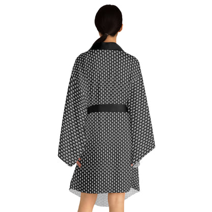 Long Sleeve Kimono Robe - No. 000BK