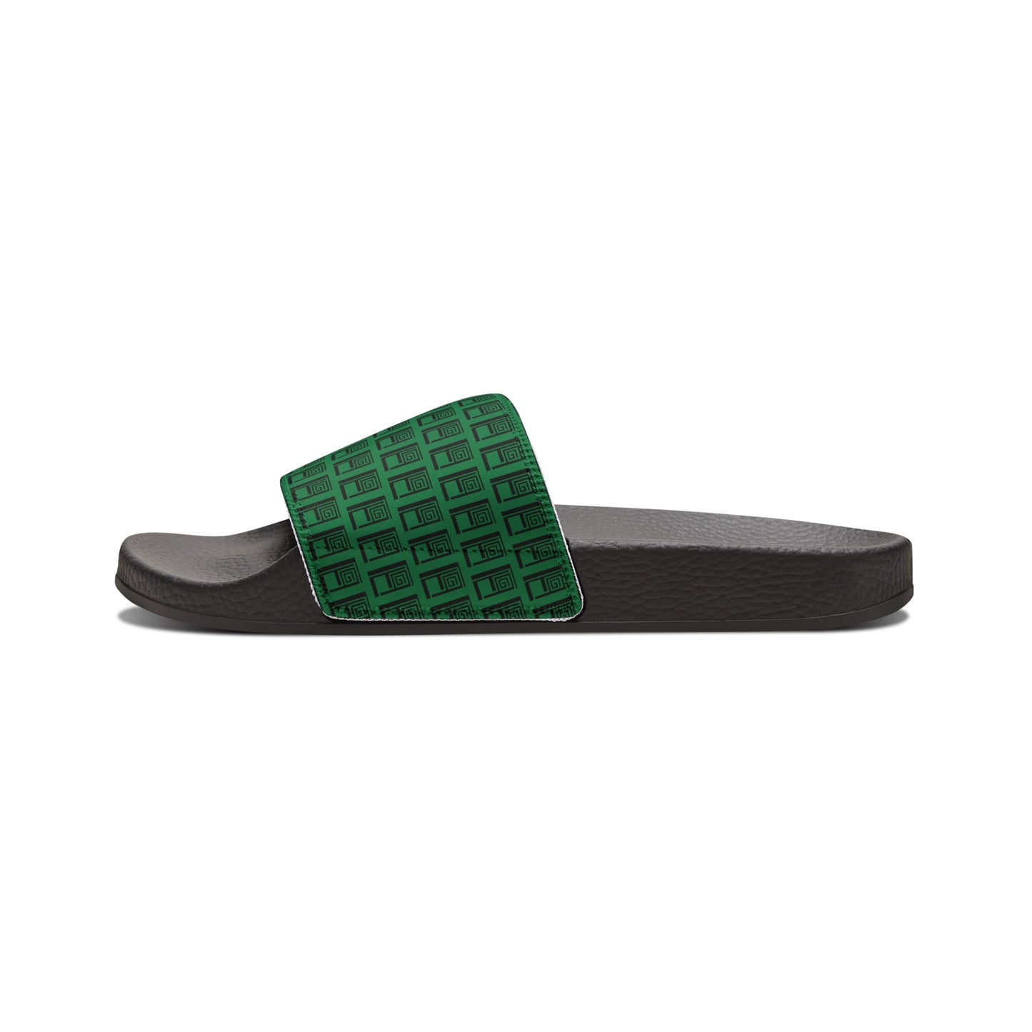 Children's Sliders - No. 000GN - Black Logo on Green