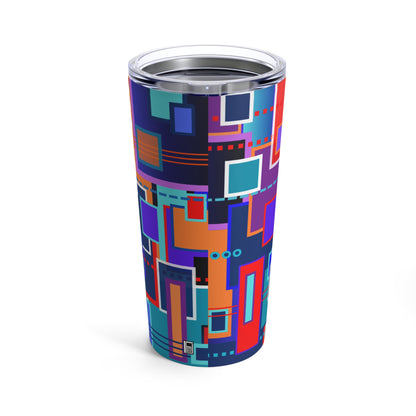 Tumbler 20oz - No. 233 - 'Squared 1' - By Irish Artist Fiona de Lacy