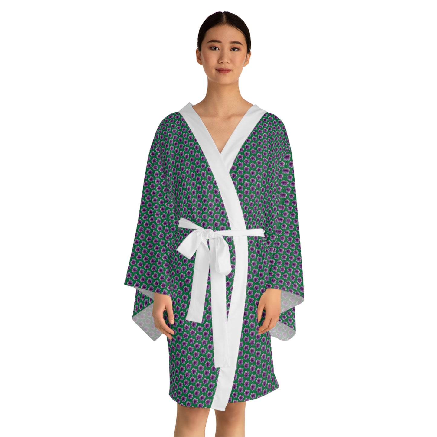 Long Sleeve Kimono Robe  - No. 269 GN