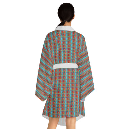 Long Sleeve Kimono Robe - No. 133 - Dyslexic