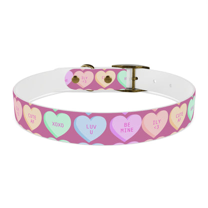 Dog Collar - Pink with Hearts