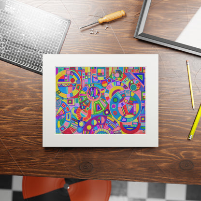 Fine Art Print (Cardboard Frame) No. 261 - Multicoloured Abstract