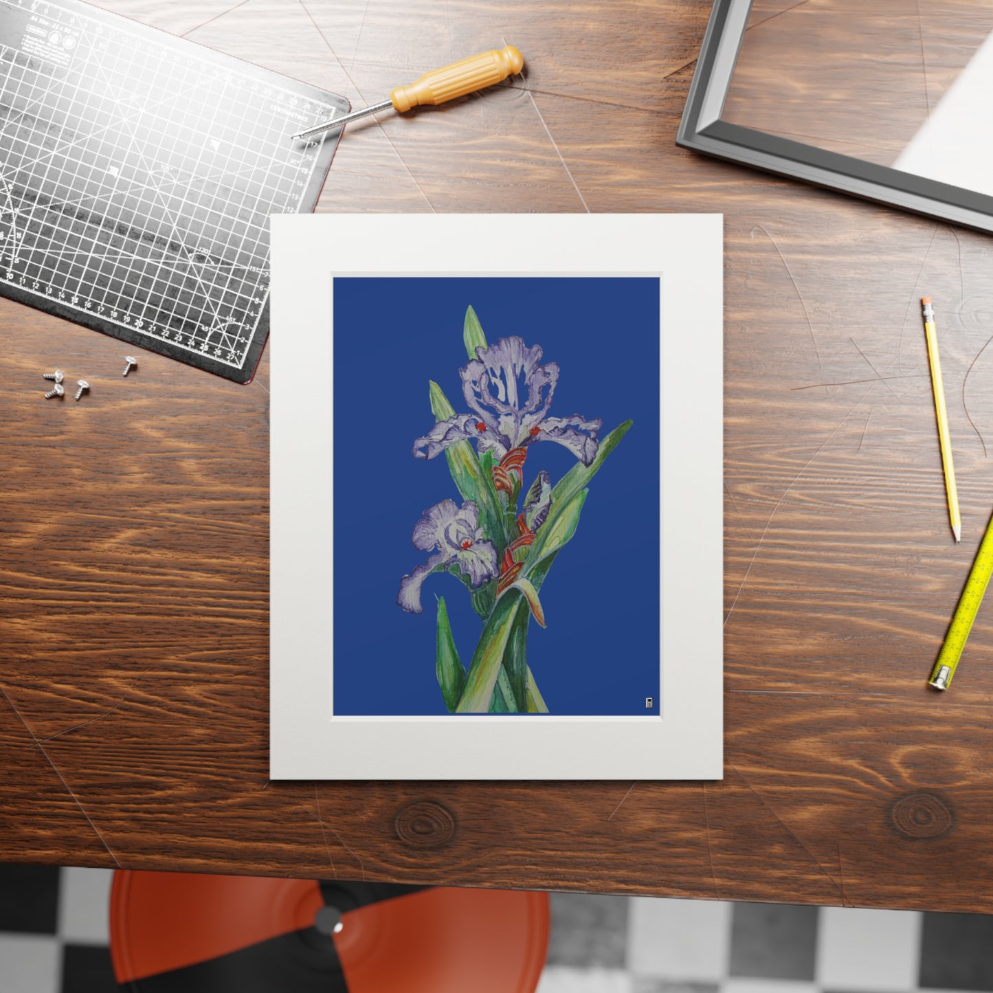 Fine Art Print (Cardboard Frame) - No. 272 - Purple Orchid N