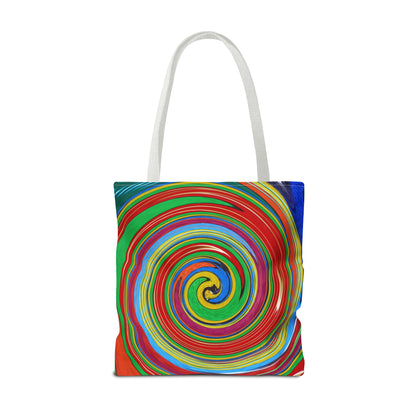 Tote Bag  - No.303 - 'Swirl Blue & Orange'