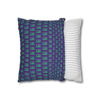 Cushion Pillow Case - No. 000PE - Logo on Purple