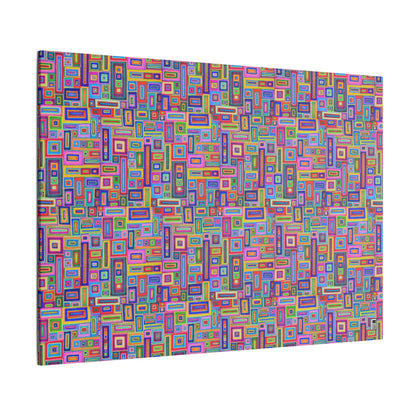 Giclée Canvas Print - No. 264 - Coloured Rectangle Abstract