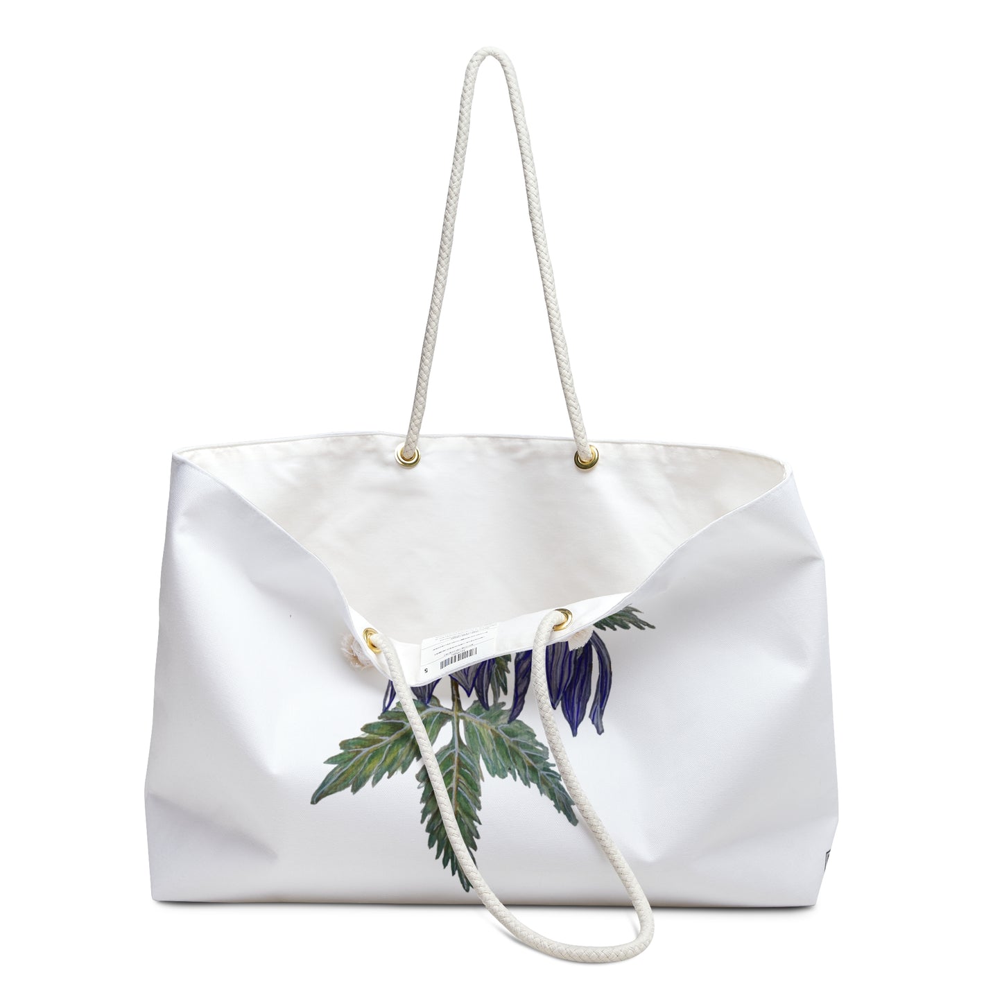 Weekender / Beach / Overnight Bag -  No. 270 - Hanging Purple Flowers