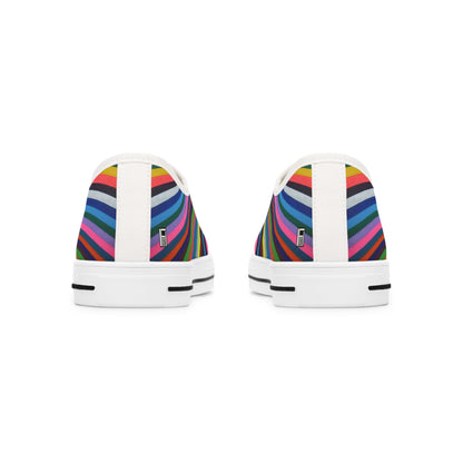 Women's Low Top Sneakers - No. 205 -  'Spectrum'  - By Irish Artist Fiona de Lacy