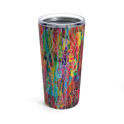 Tumbler 20oz - No.  239 - By Irish Artist Fiona de Lacy - Multicoloured