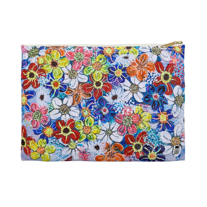 Make Up Bag - No. 240 - Flowers on Purple
