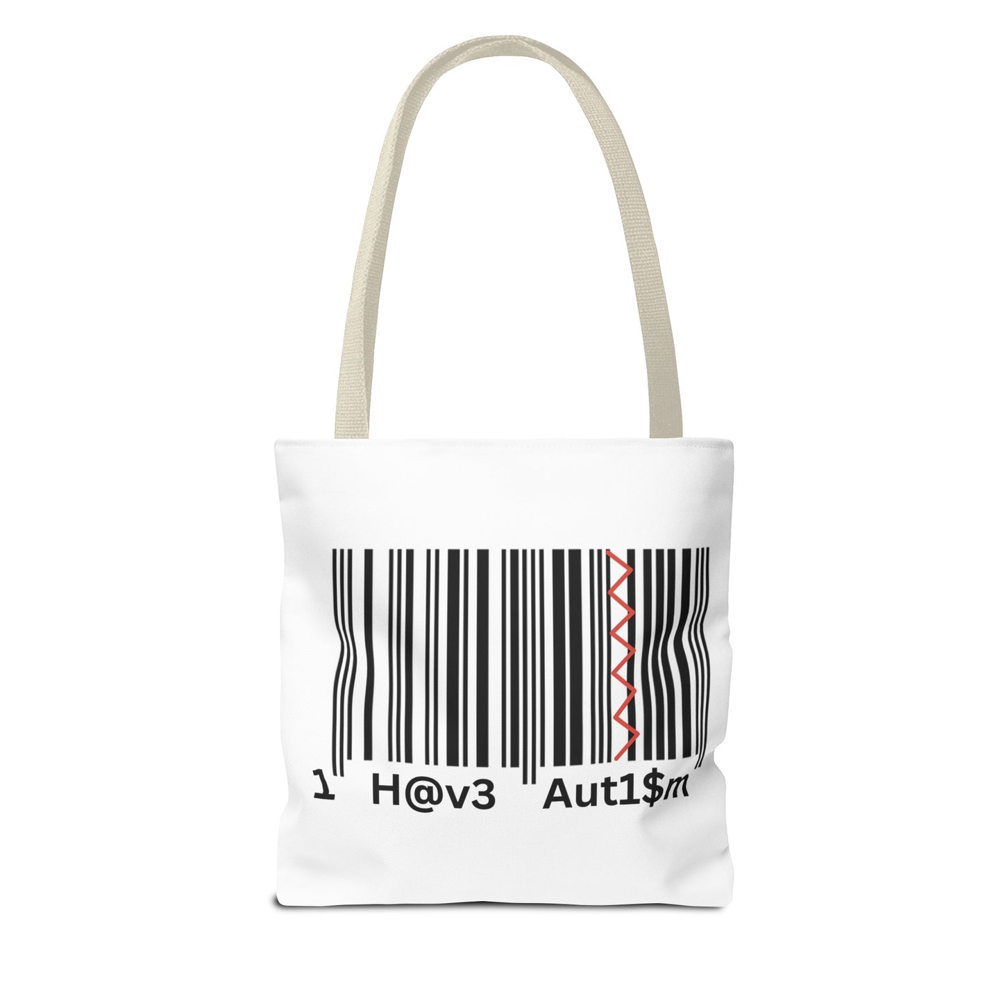 Tote Bag  - No. 310 - Black & White 'I Have Autism'