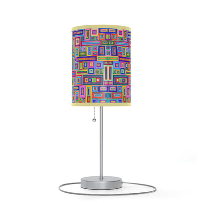 Lamp on a Stand, US|CA plug - No. 264 - Multicoloured Rectangles