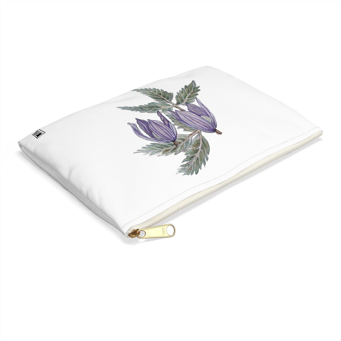 Make Up Bag - No. 270 - Two Purple Drop Flowers