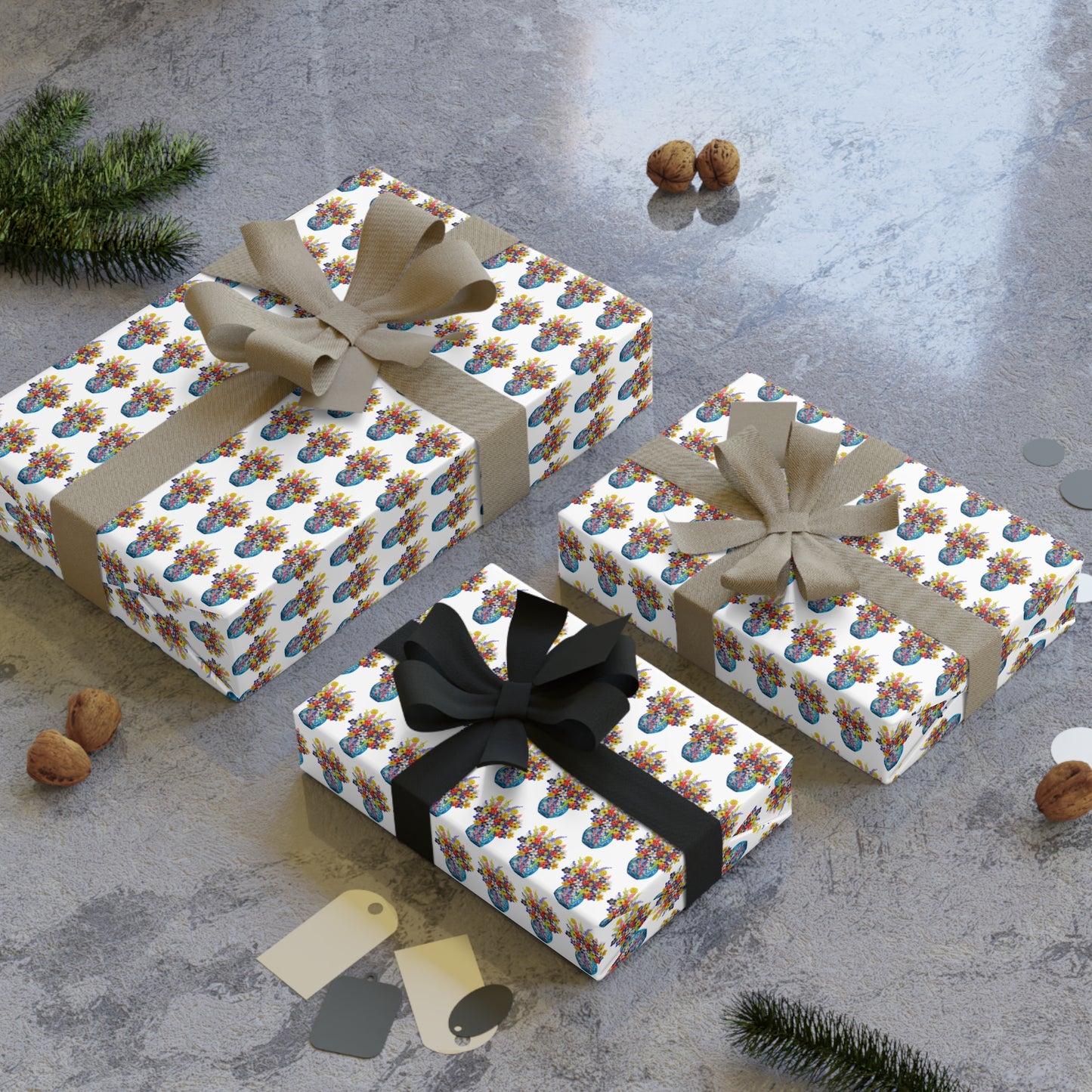 Gift Wrapping Paper (1 roll) - No. 244