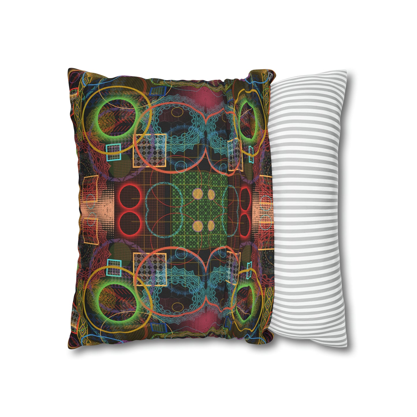 Cushion Pillow Case - No. 299 A - Multicolour Abstract
