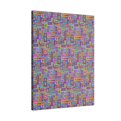 Giclée Canvas Print - No. 264 - Coloured Rectangle Abstract