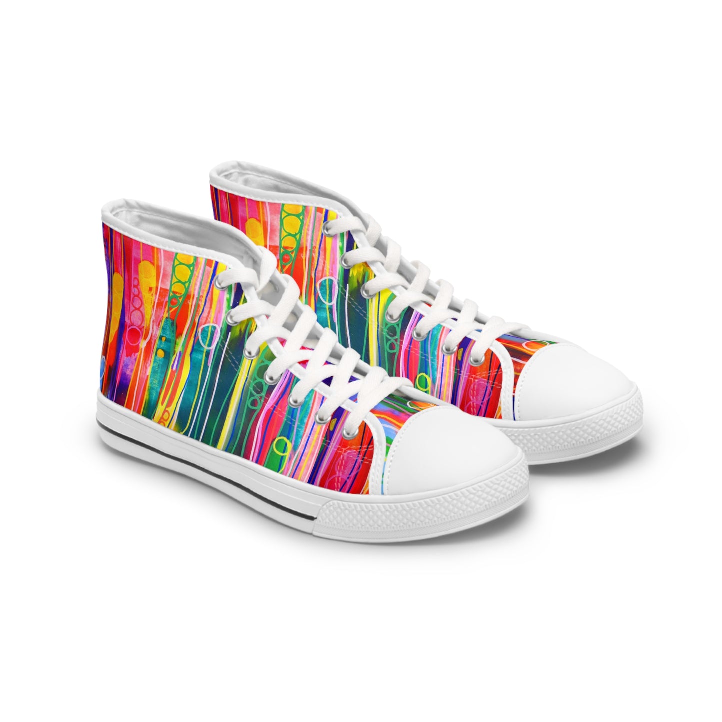 Women's High Top Sneakers, No. 237 A 'Pods' Designed by Irish Artist Fiona de Lacy