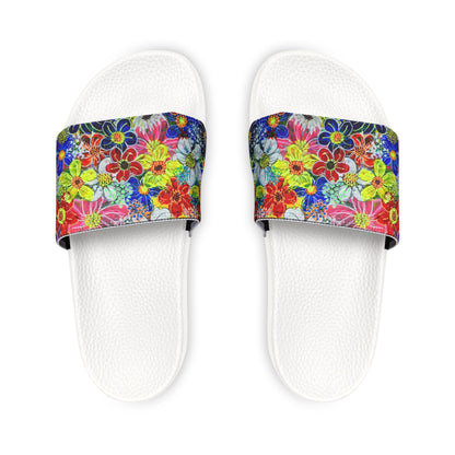 Children's Sliders - No. 241 - Flowers on Pink