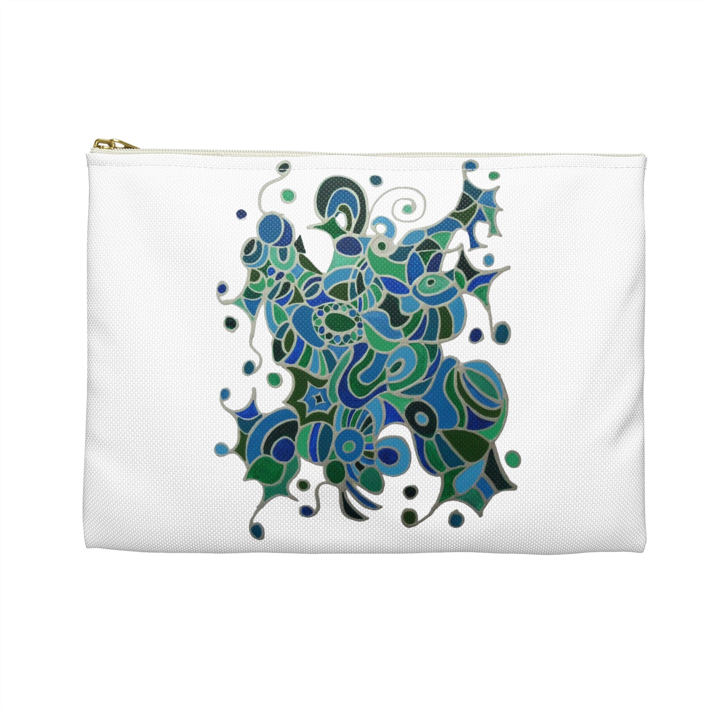 Make Up Bag - No. 219 - Bird of Paradise on White