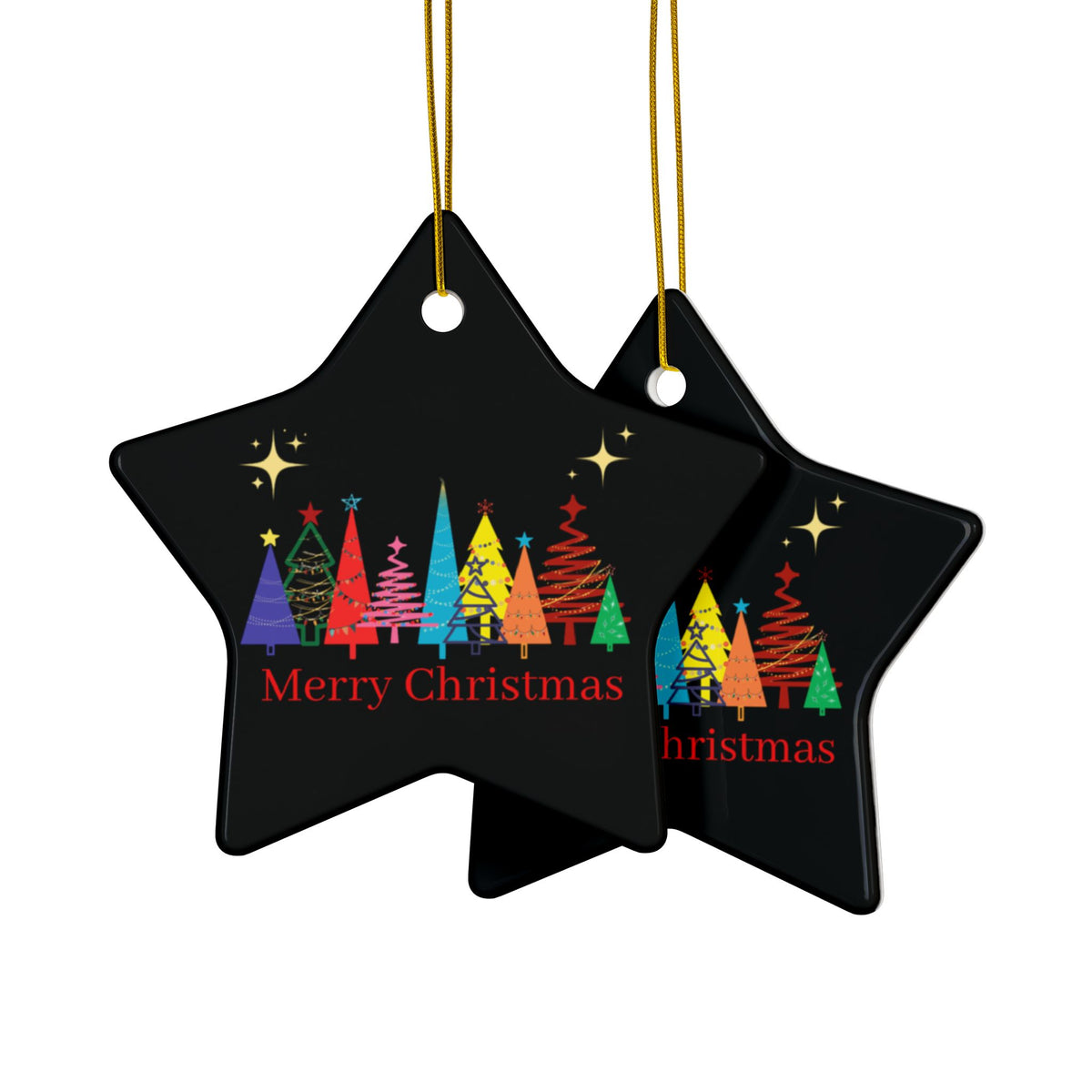 Ceramic Ornament - Merry Christmas BL