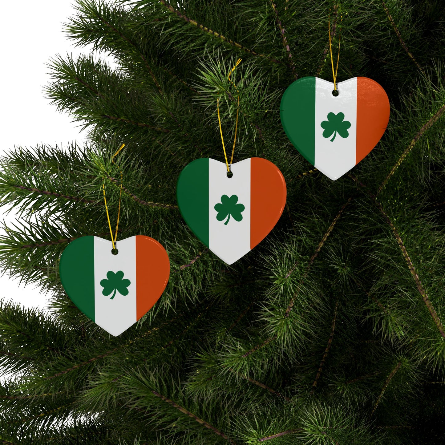 Ceramic Ornament - No. 008 - Shamrock