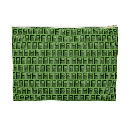 Make Up Bag - No. 000GN - Black Logo on Green