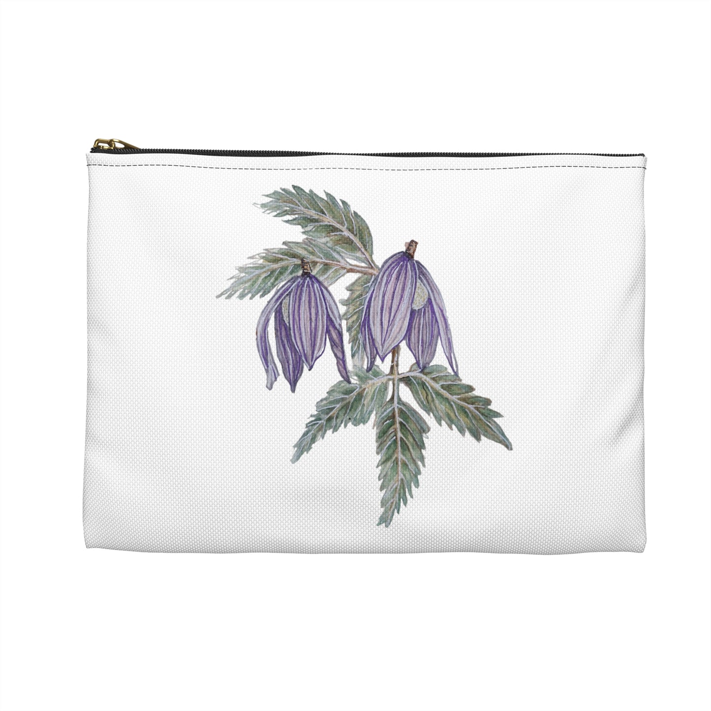 Make Up Bag - No. 270 - Two Purple Drop Flowers