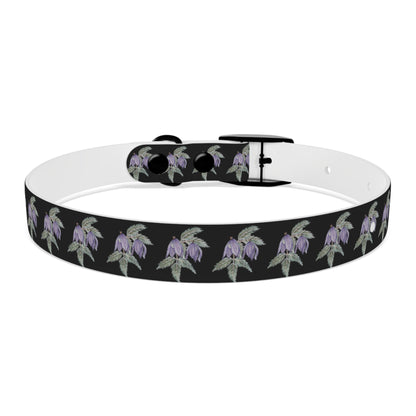 Dog Collar - No. 270 B- Purple Drop Flowers