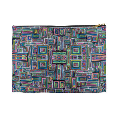 Make Up Bag - No. 253 - Rectangles on Black