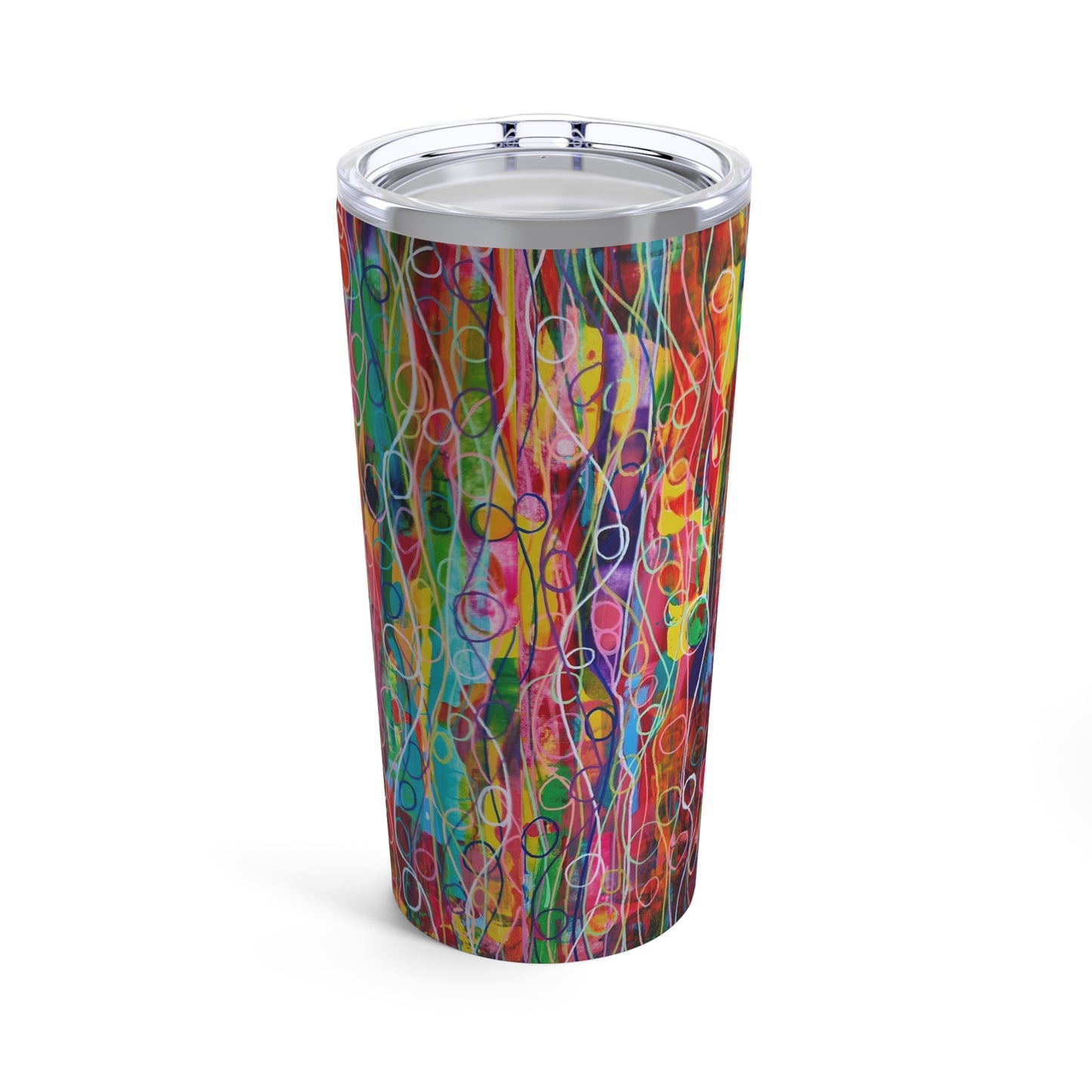 Tumbler 20oz - No.  239 - By Irish Artist Fiona de Lacy - Multicoloured