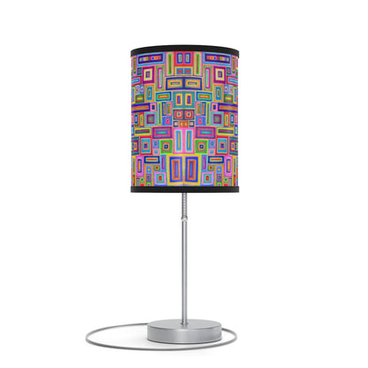 Lamp on a Stand, US|CA plug - No. 264 - Multicoloured Rectangles