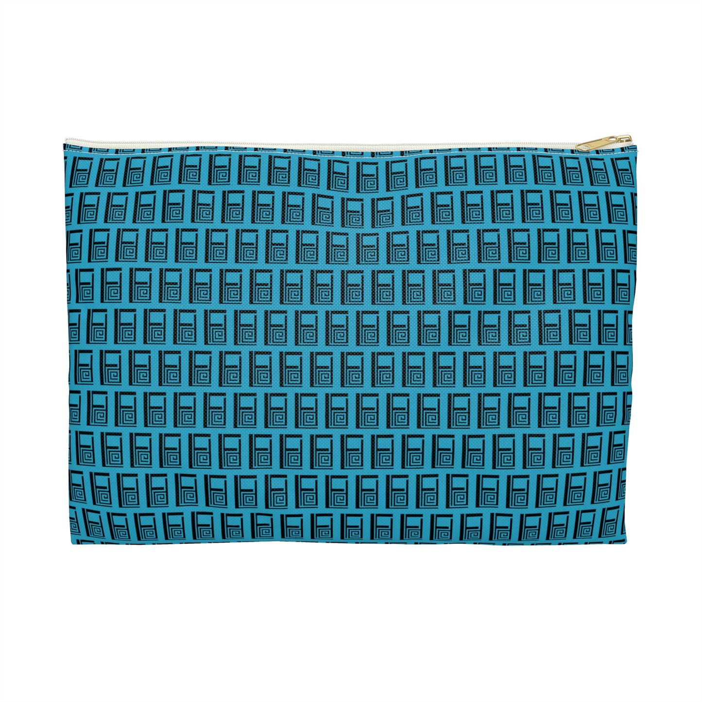 Make Up Bag - No. 000 - Black Logo on Turquoise