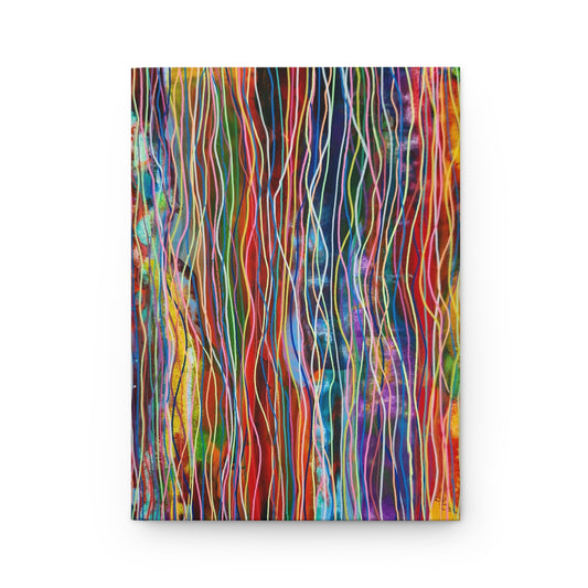 Hardcover Journal Matte (Lined) - No. 236 'Ocean' - By Irish Artist Fiona de Lacy - Multicoloured