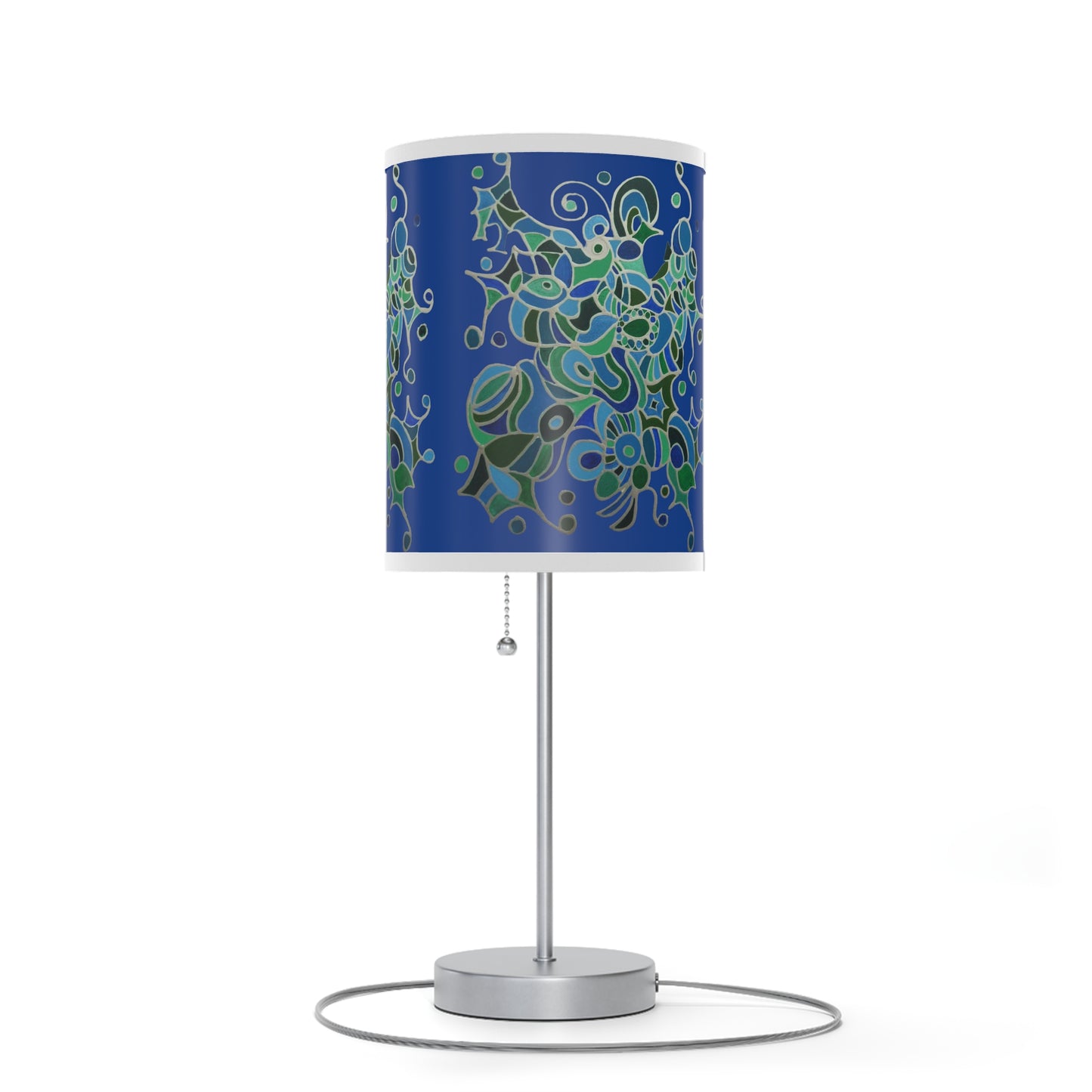 Lamp on a Stand, US|CA plug - No. 146 - 'Bird of Paradise' on Navy