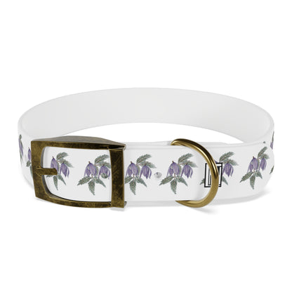 Dog Collar - No. 270 - Purple Drop Flowers