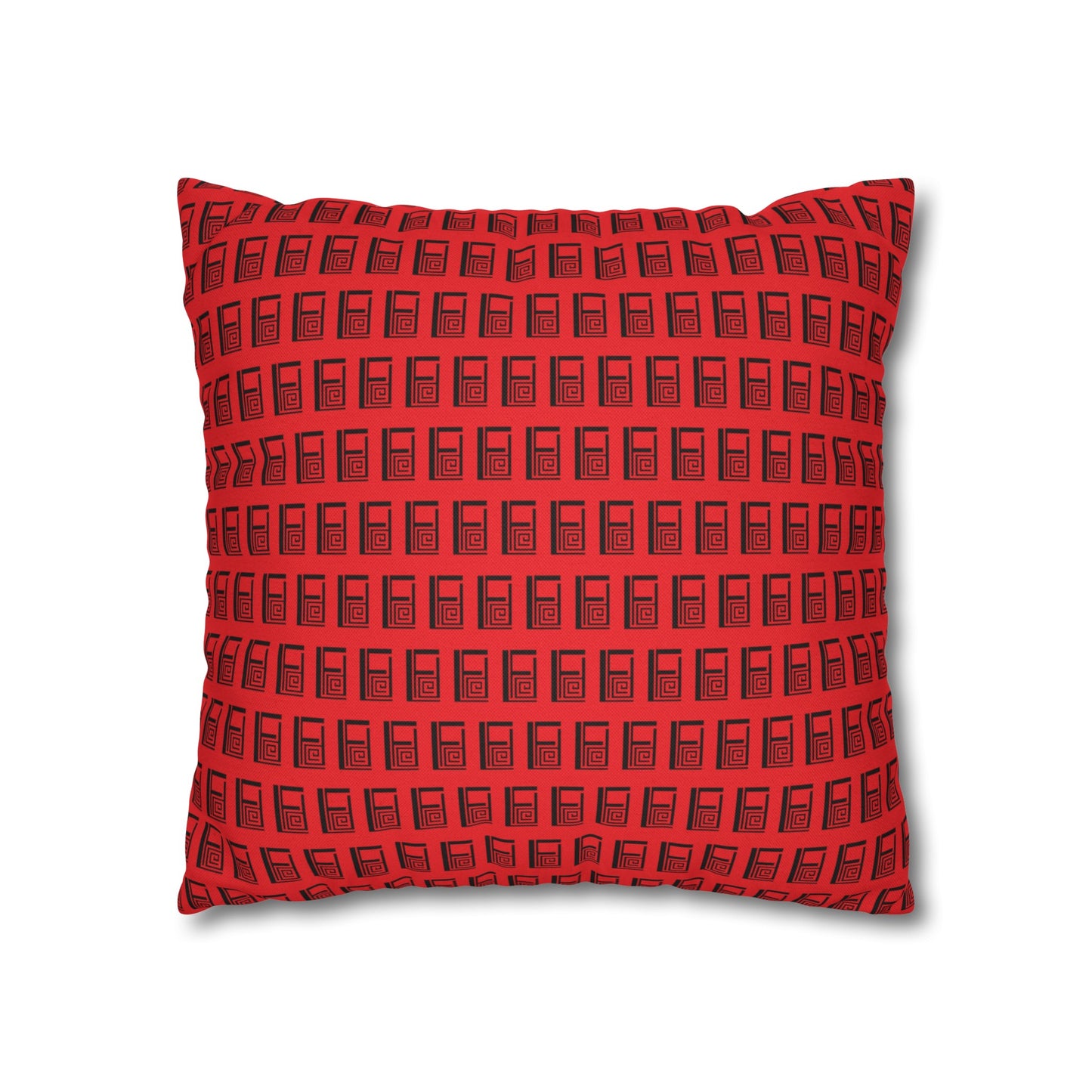 Cushion Pillow Case - No. 000RD - Artists logo on Red